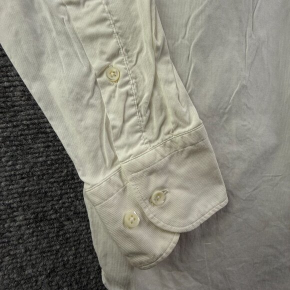 Massimo Dutti Slim Fit Size 40 (15.75) Men White Long Sleeve Button Up Shirt - Picture 9 of 16